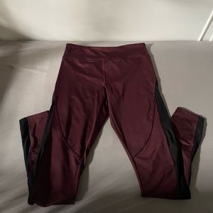Maroon Color Forever 21 leggings
